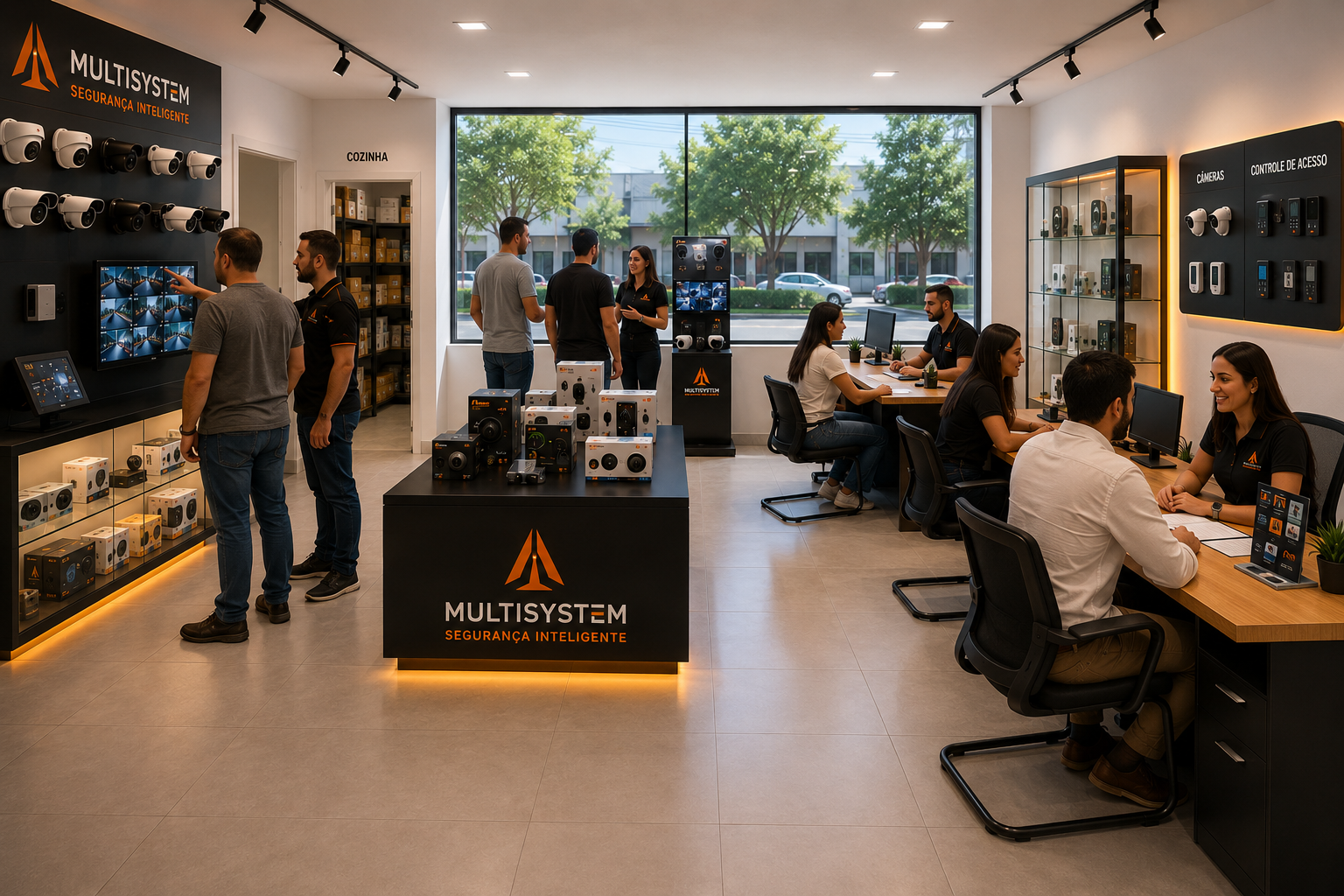 Equipe MULTISYSTEM - Empresa de segurança eletrônica em São Paulo